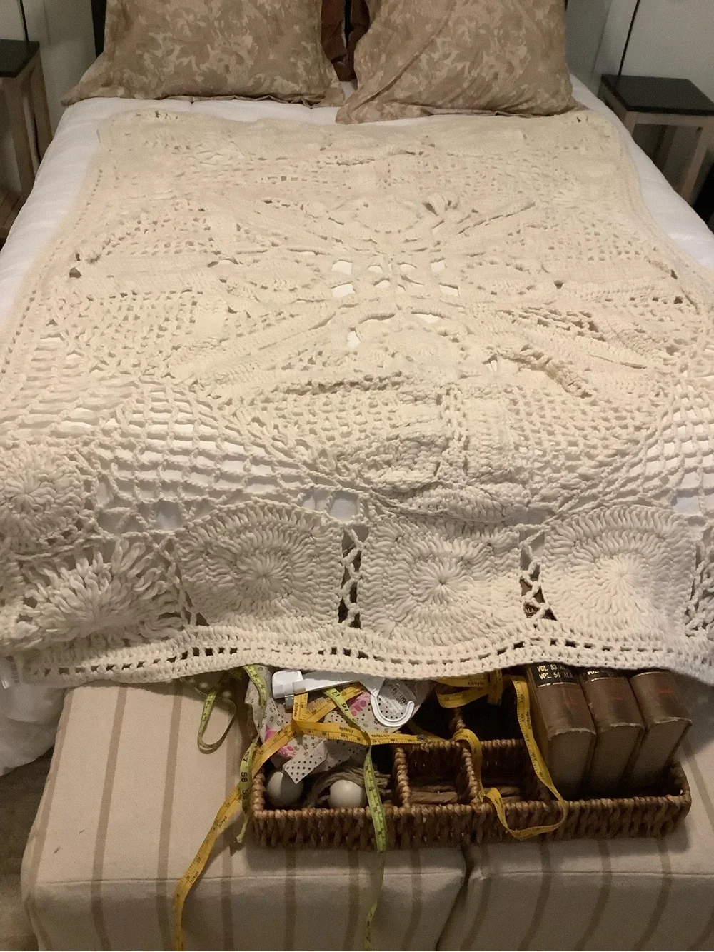 Anthropologie Aspen knit crochet throw❤️❤️❤️❤️